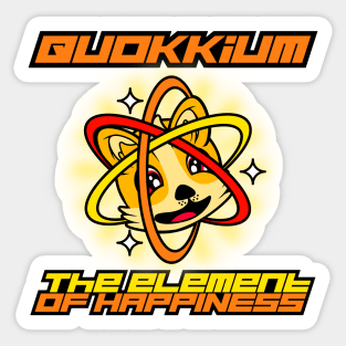 Quokkium - The Element of Happiness Sticker